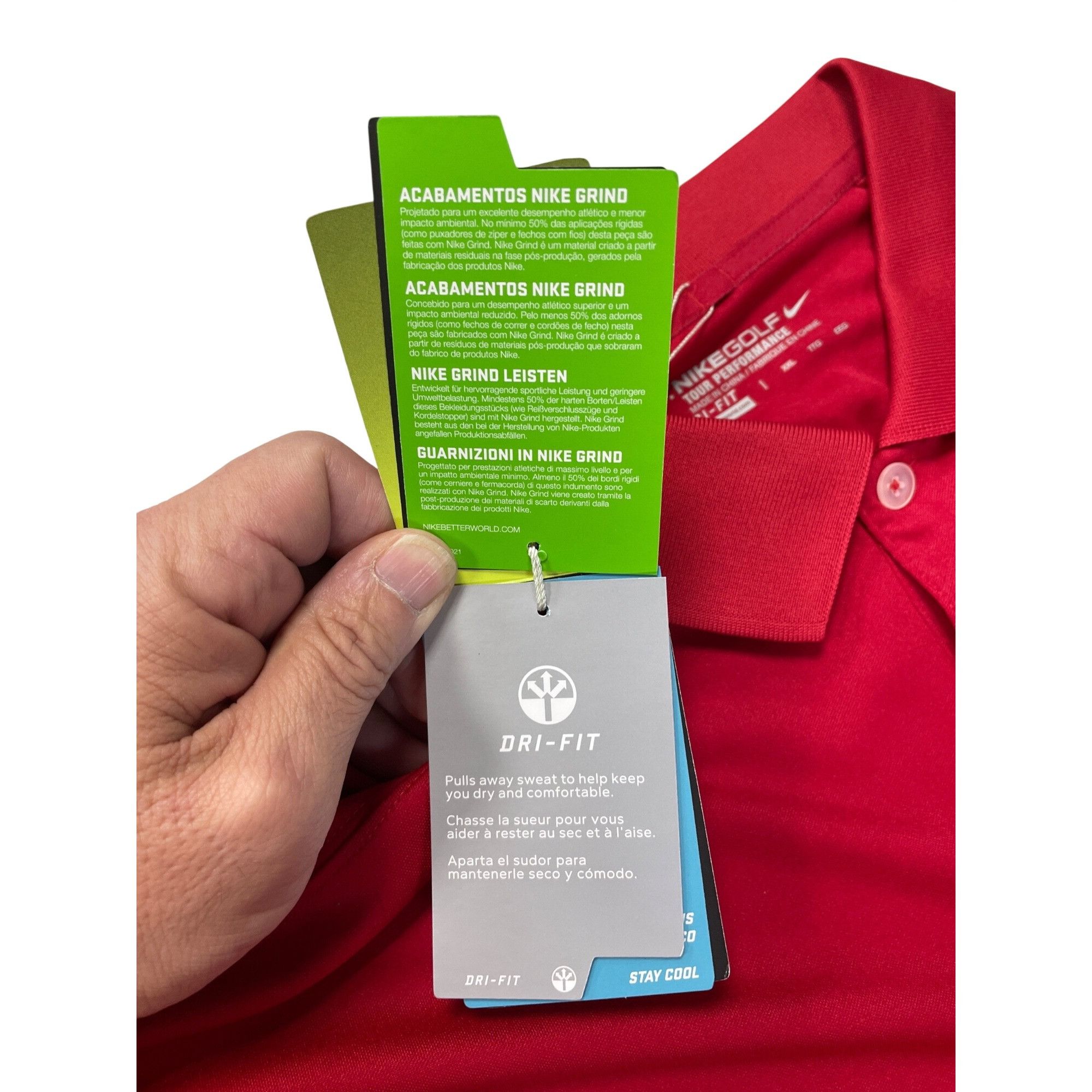 Nike Nike Golf Tour 2014 ALl Stars Embroided Patch Mens Red Polo Size US XXL / EU 58 / 5 - 9 Thumbnail