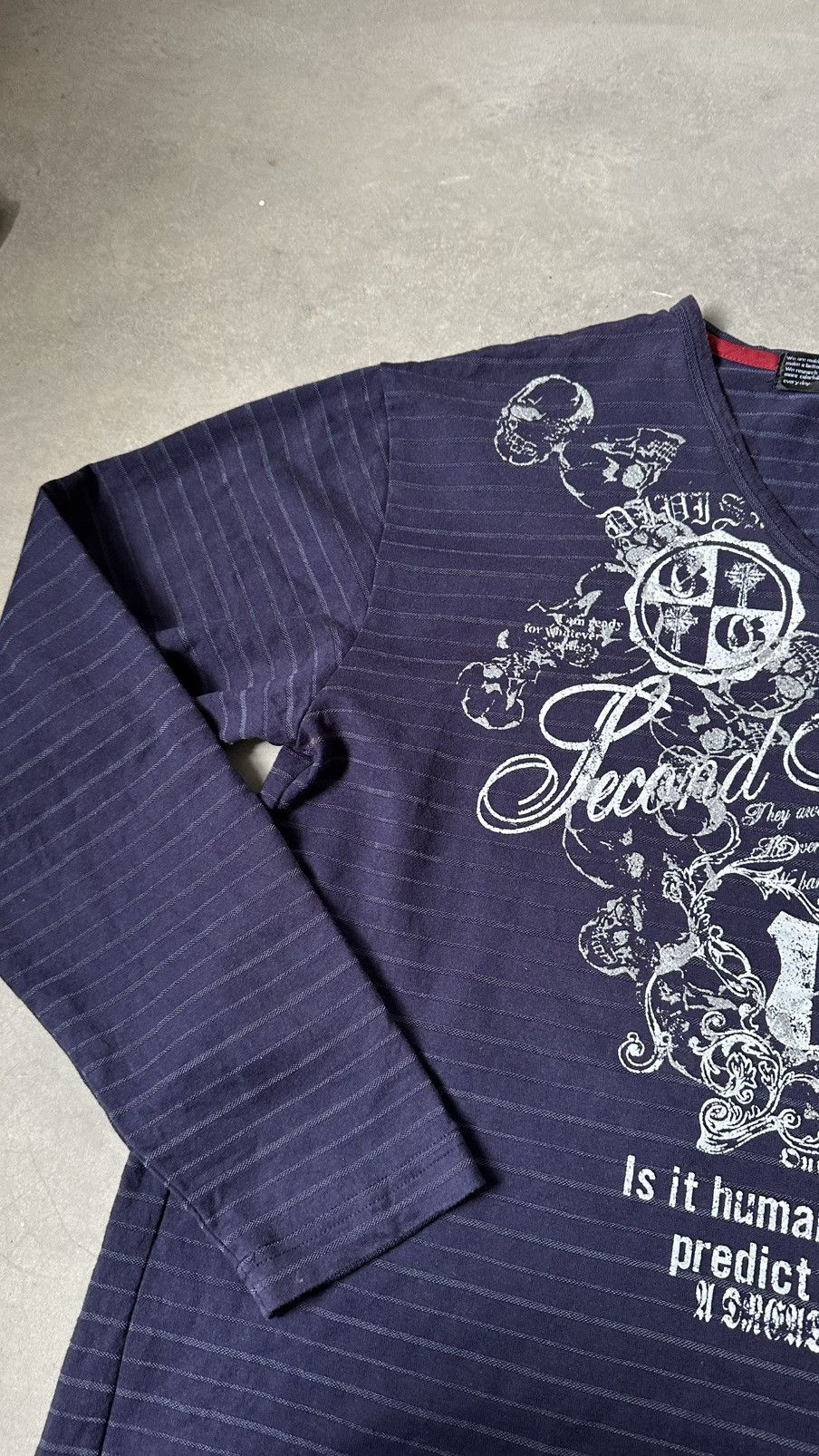 Japanese Brand VINTAGE PRACT JAPANESE POEMS LONG SLEEVE TEE Size US M / EU 48-50 / 2 - 5 Thumbnail