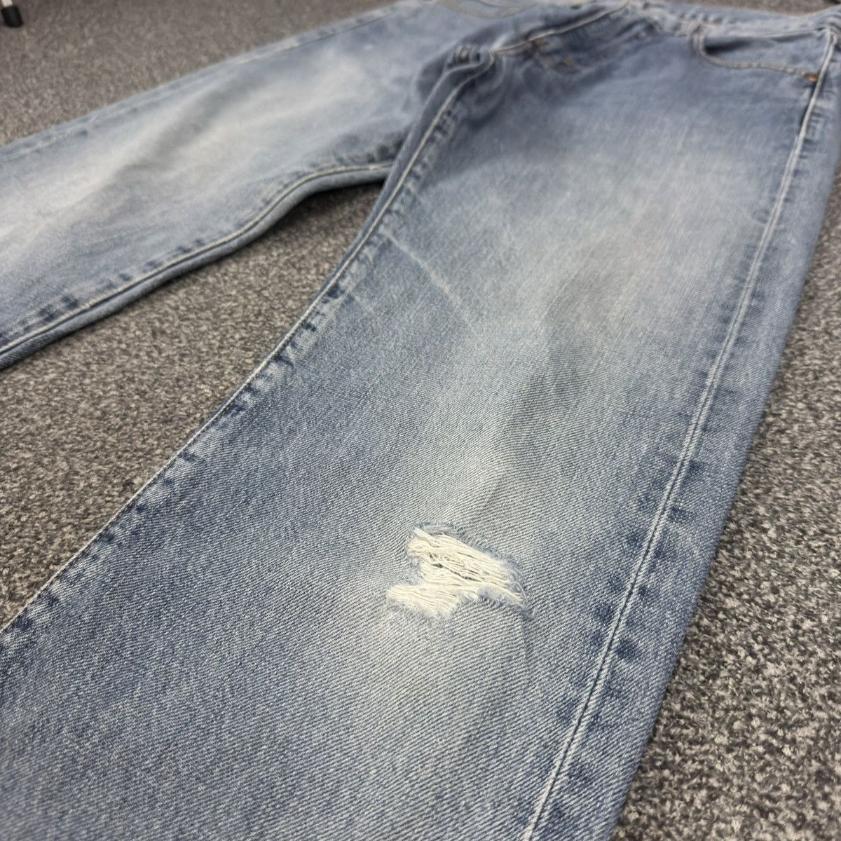 Levi's Vintage Clothing Vintage Big E Levis 502xx Selvedge 80s 90s Faded Aging Denim Size US 29 - 5 Thumbnail