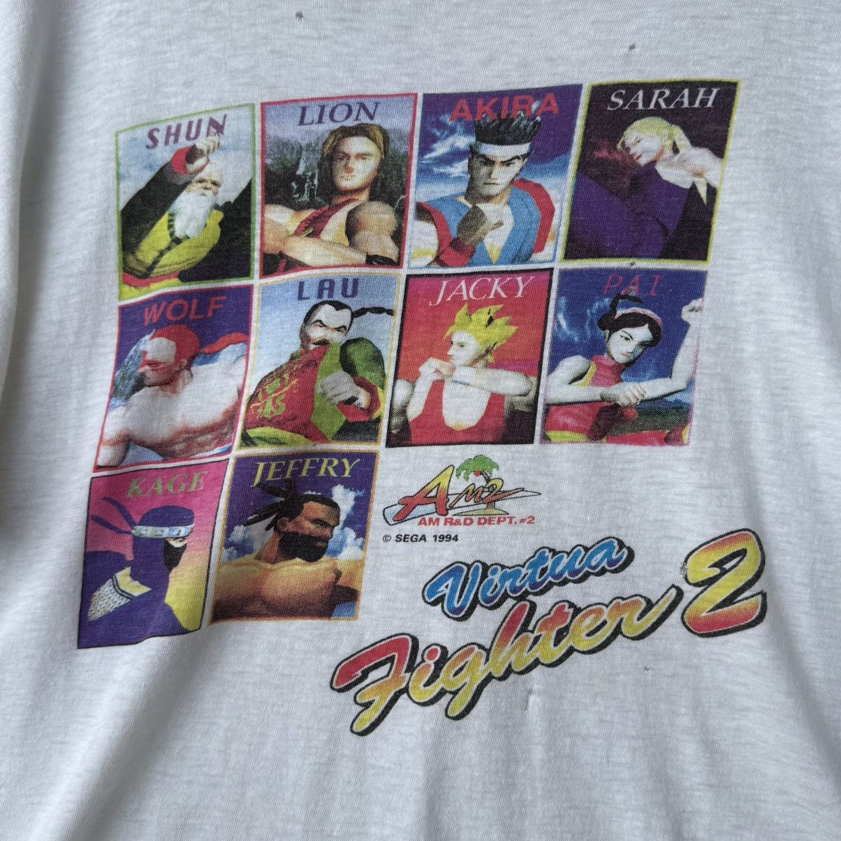 Vintage Vintage 1994 Sega Virtue Fighter 2 Distressed Worn Looks Size US M / EU 48-50 / 2 - 4 Thumbnail