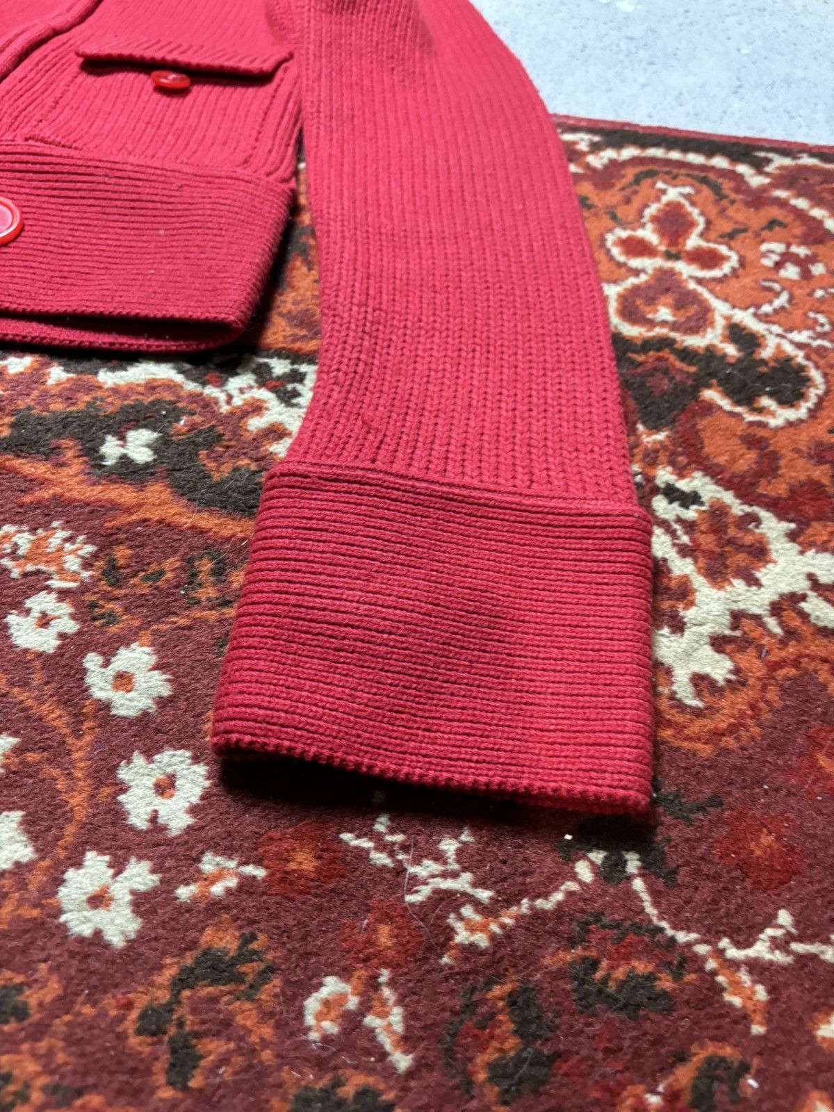 Designer × Japanese Brand × Vintage Vintage japanese Wonder Woman Cardigan Knit Red sweater Size S / US 4 / IT 40 - 5 Thumbnail