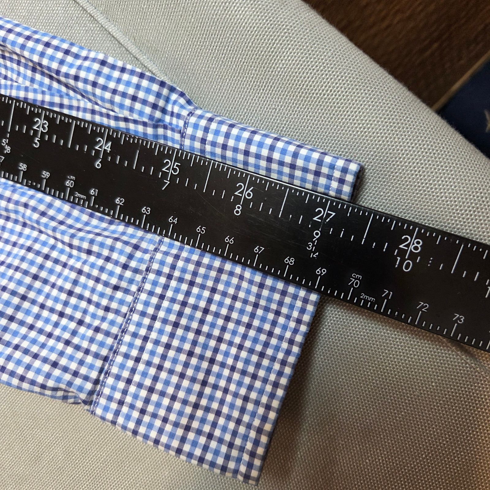 Polo Ralph Lauren Polo Ralph Lauren 2XLT Blue Gingham Cotton Shirt Size US XXL / EU 58 / 5 - 12 Thumbnail