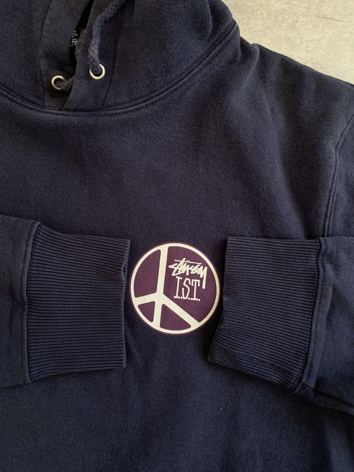 Stussy STUSSY PEACE I.S.T NAVY HOODIE Size US XL / EU 56 / 4 - 3 Thumbnail