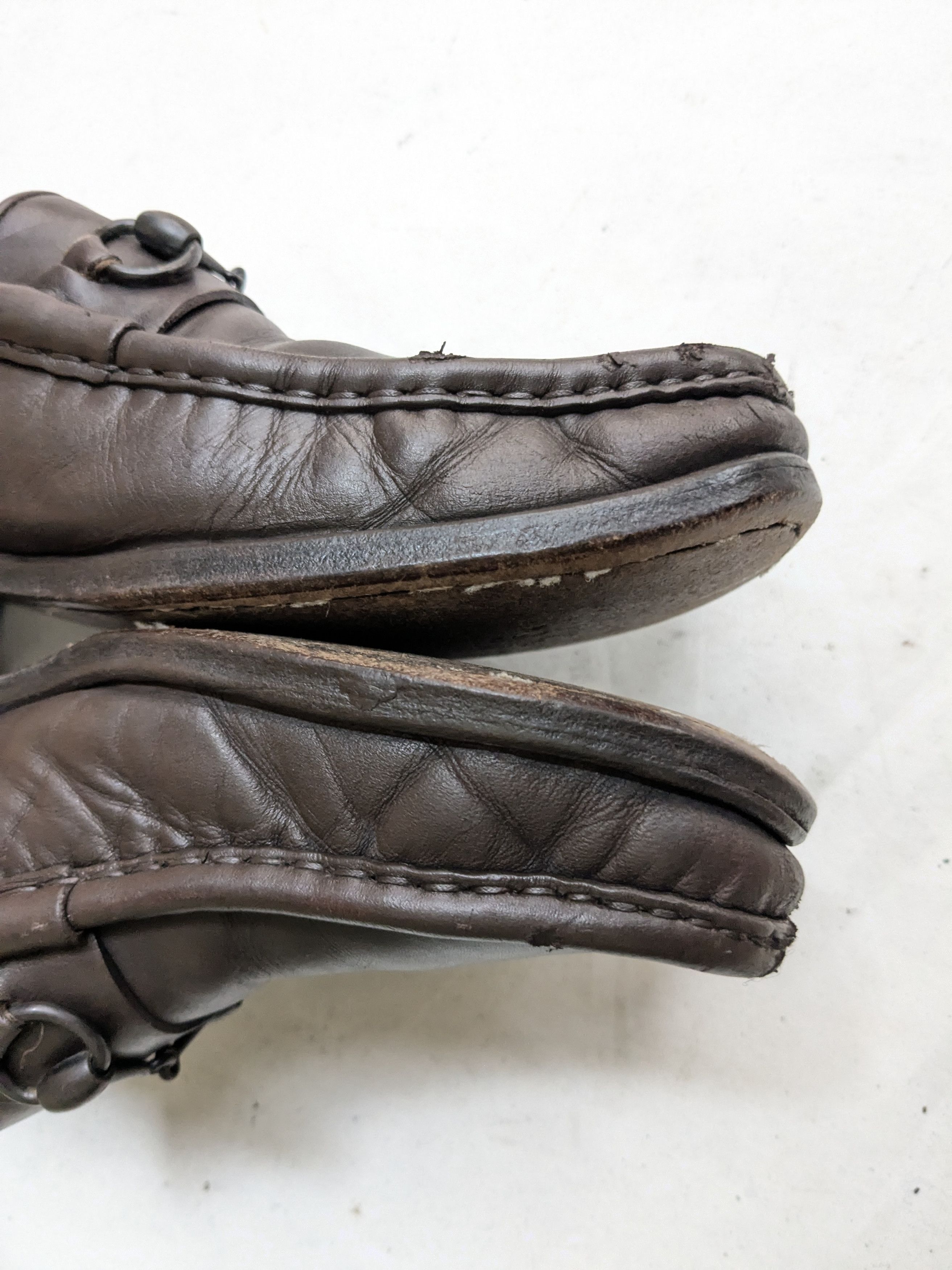 Gucci Gucci Horsebit Driving Loafers Brown Leather 11.5 Buckle Size US 11.5 / EU 44-45 - 14 Thumbnail
