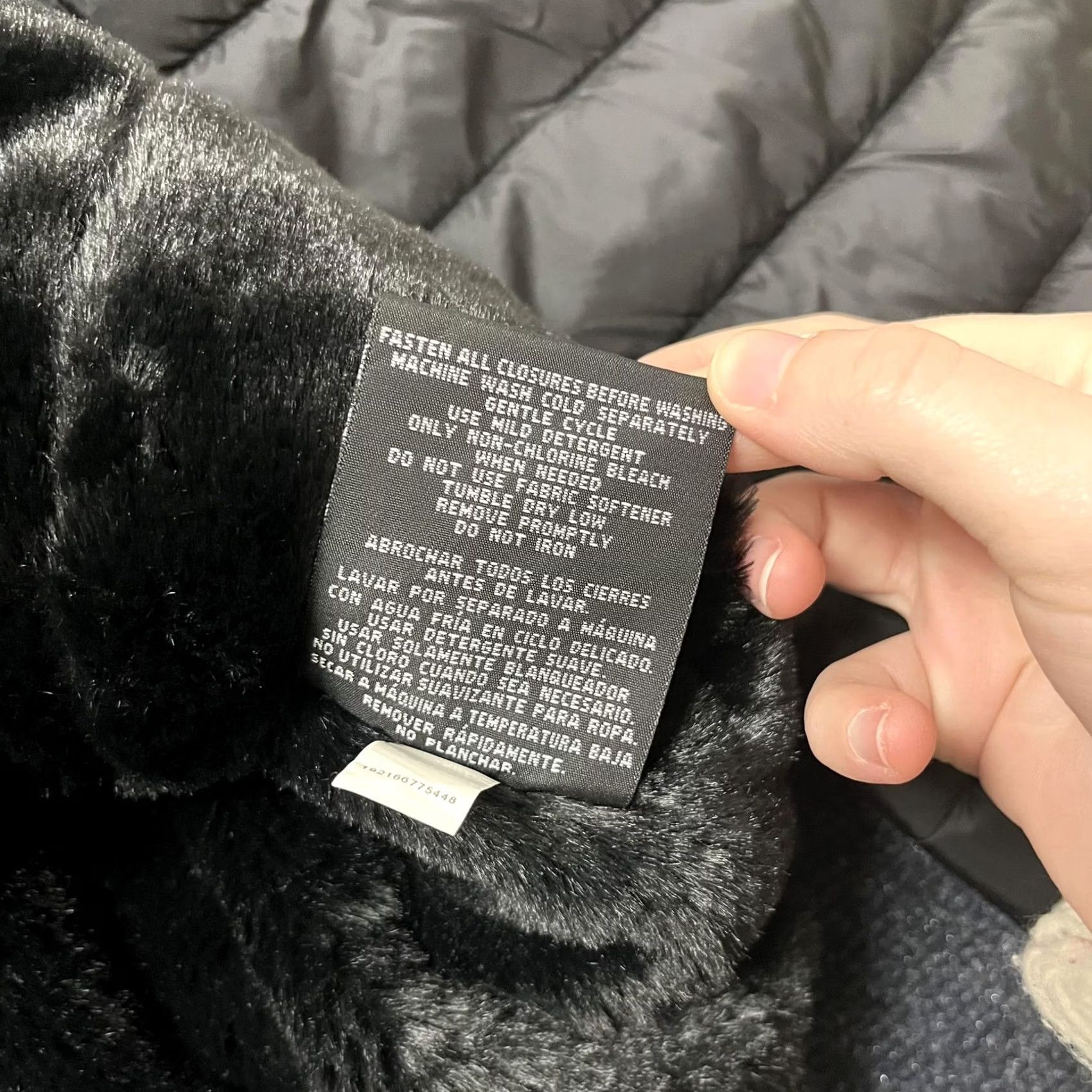 Vintage Heatkeep Jacket Women 2XL Black Faux Fur Lined Cloudfill Full Zip Puffer Warm Size XXL / US 16-18 / IT 52-54 - 7 Thumbnail