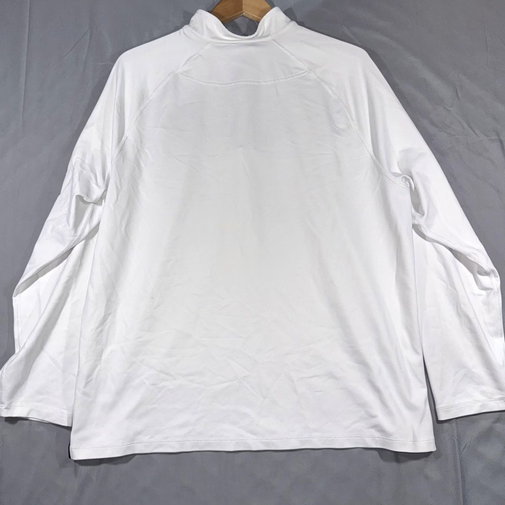 Rhone Rhone Mens XL White Quarter Zip Long Sleeve Pullover Shirt Size US XL / EU 56 / 4 - 2 Thumbnail