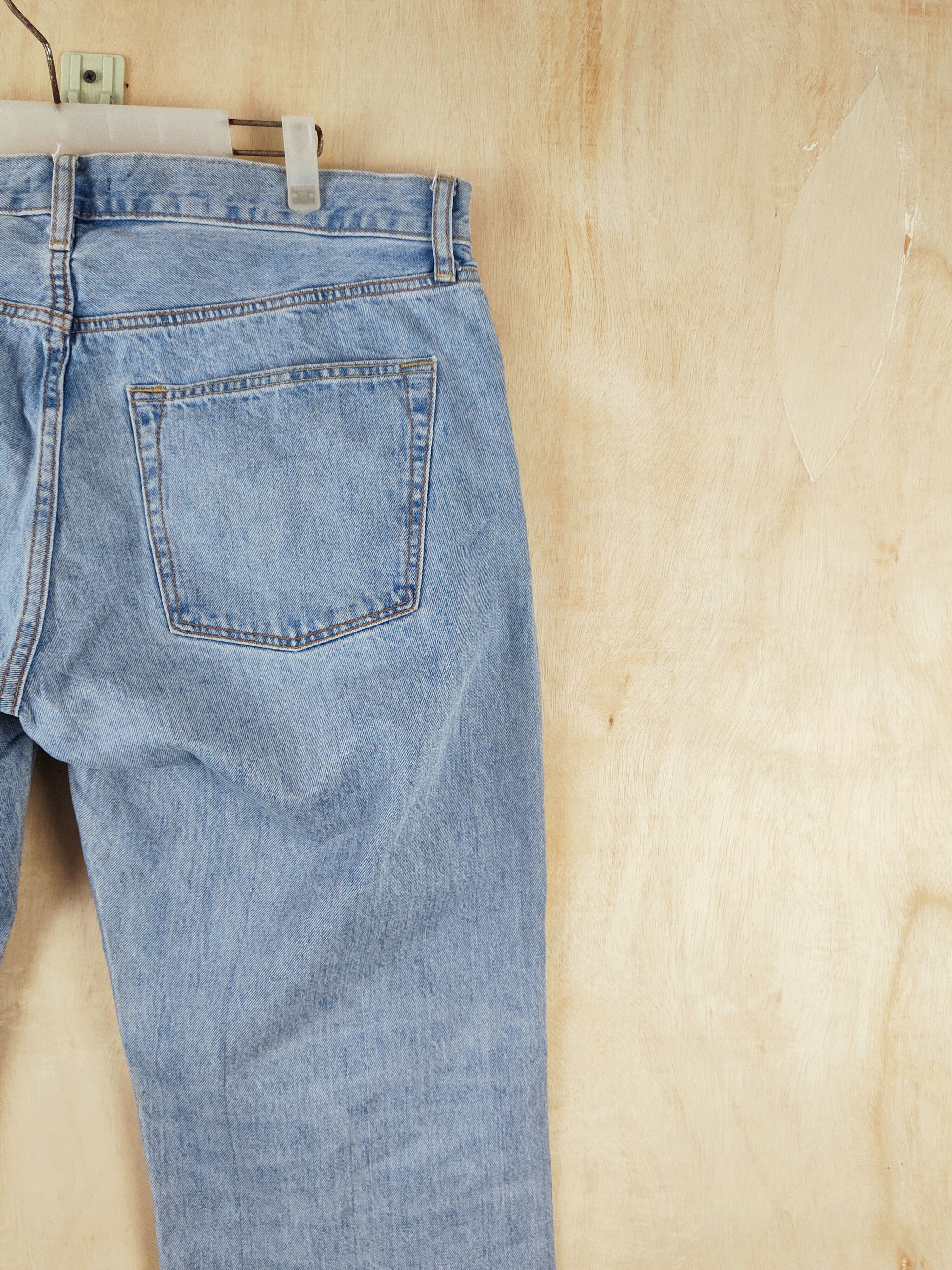 Japanese Brand Uniqlo Blue Distressed Ripped Jeans #S2657 Size US 38 / EU 54 - 10 Thumbnail