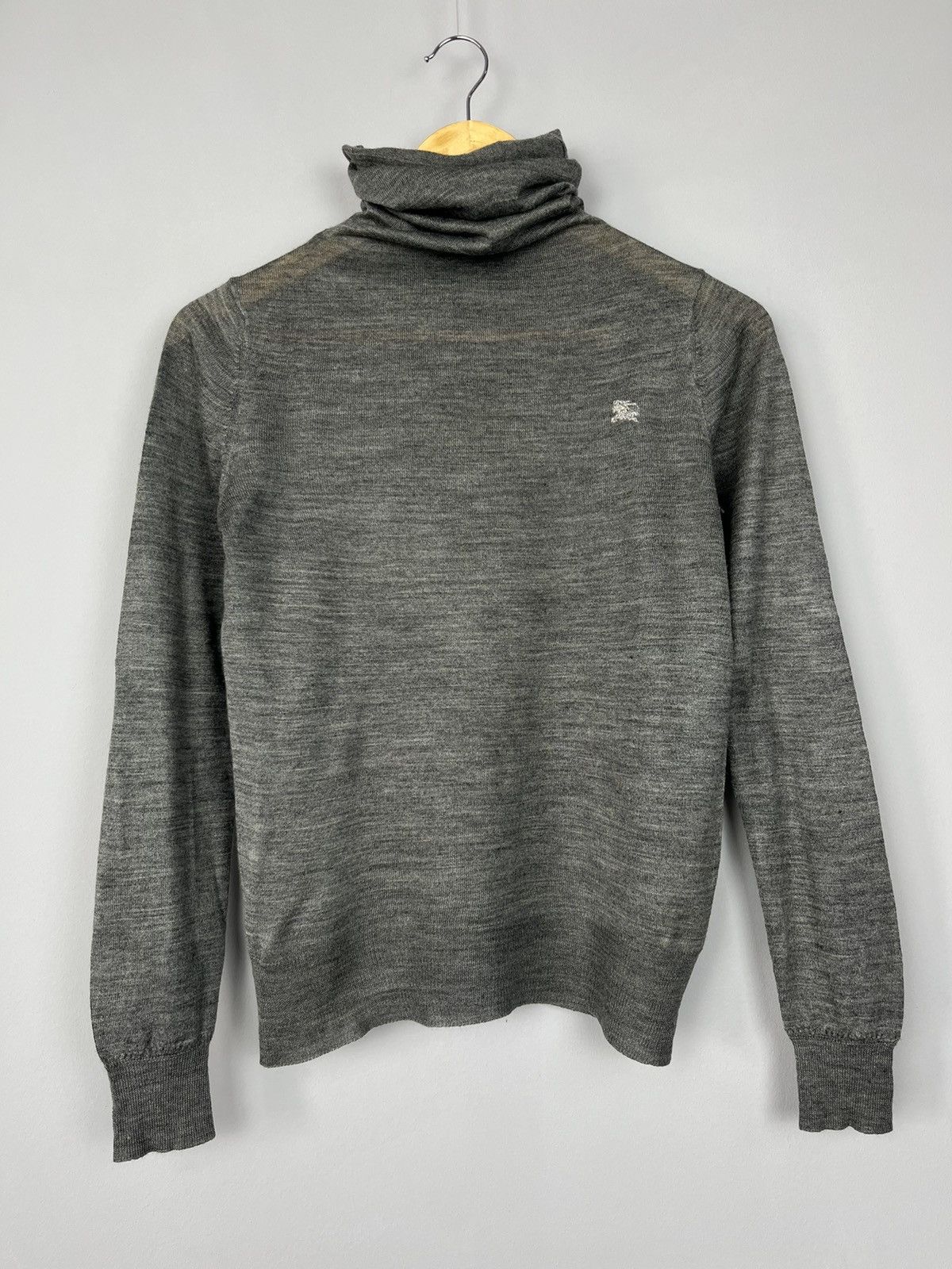 Burberry × Burberry Prorsum × Vintage Burberry London High Neck Knitted Sweater Made in England Size M / US 6-8 / IT 42-44 - 4 Thumbnail