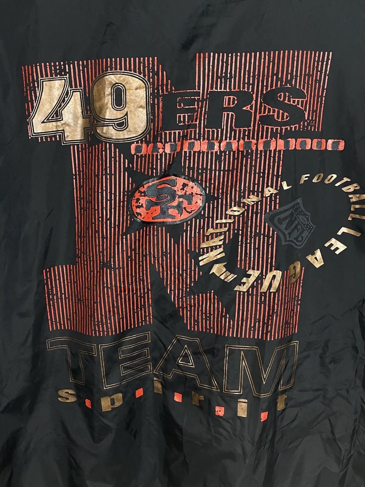 NFL 90s Vintage NFL 1991 49Ers Team Spirit Button-Up Jacket Size US XL / EU 56 / 4 - 9 Thumbnail