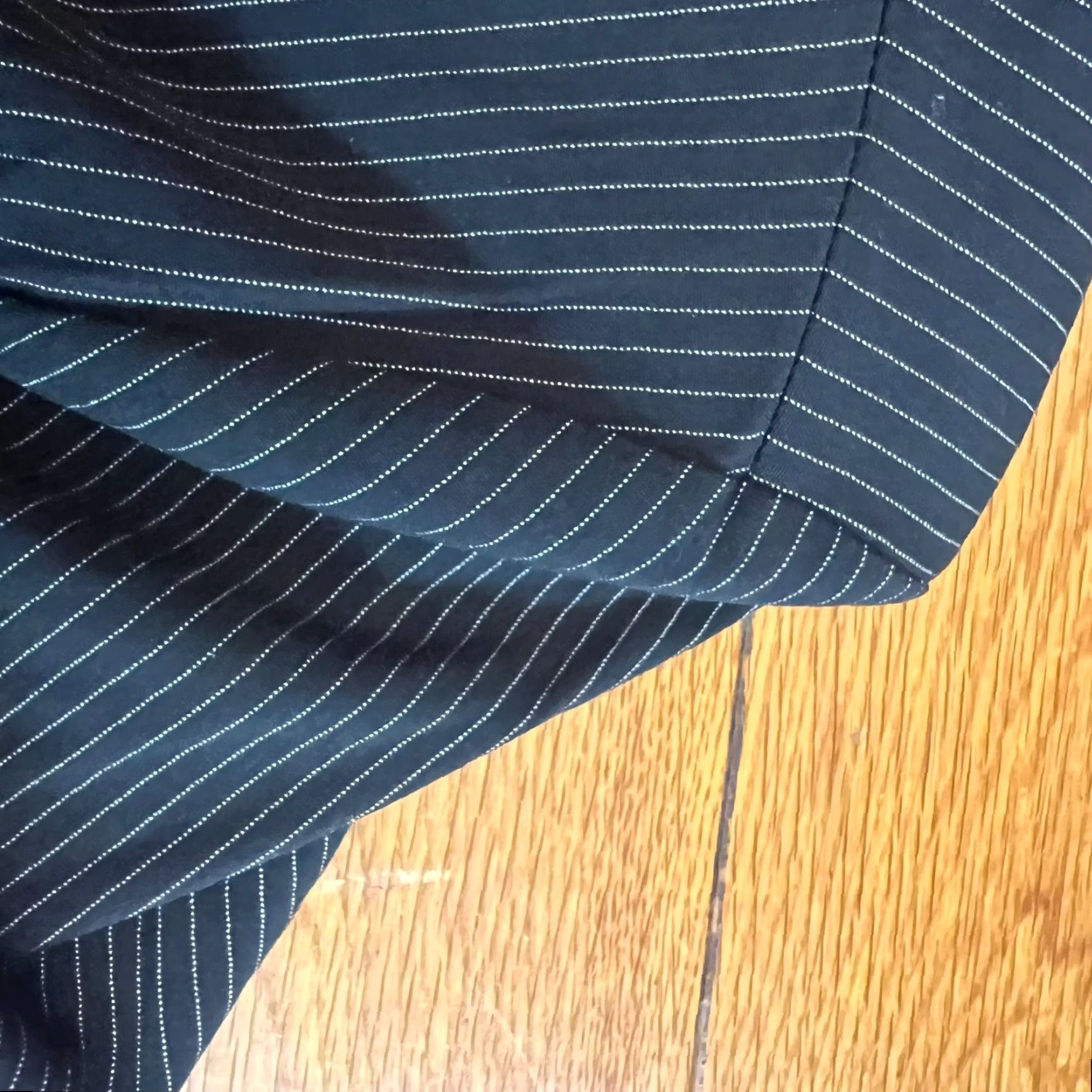 George Courtney Pinstriped Blazer Jacket Womens 18W Black Single Breasted Size XXL / US 16-18 / IT 52-54 - 6 Thumbnail