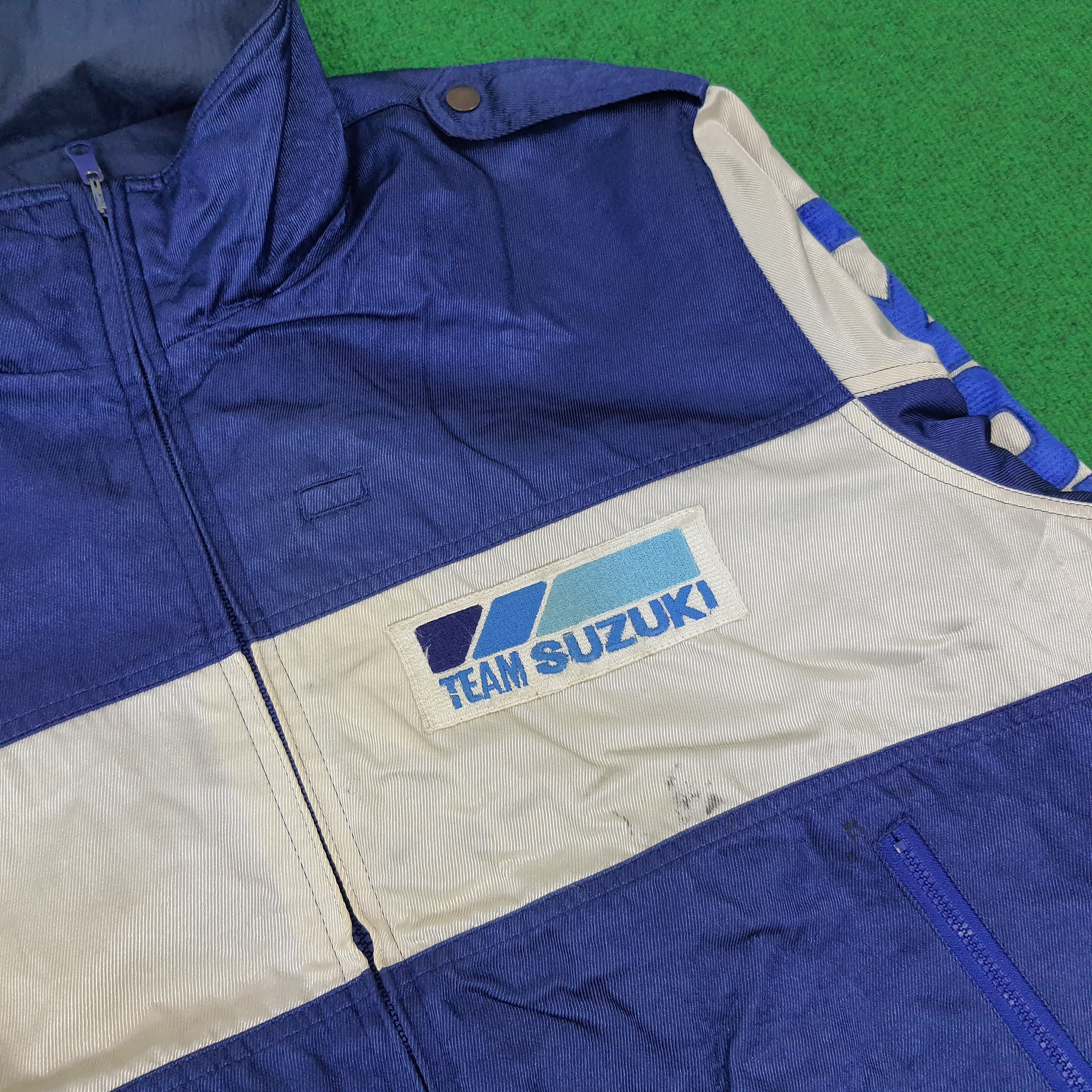 Japanese Brand Vintage 90s Team Suzuki Japan Reversible Jacket C269N10 Size US L / EU 52-54 / 3 - 6 Thumbnail