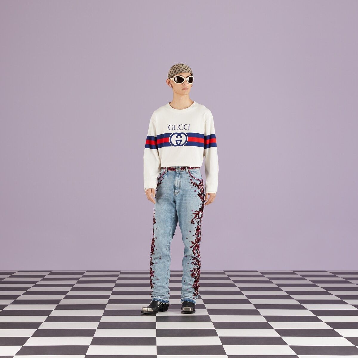 Gucci o1s1wg110925 Interlocking G Cotton T-Shirt in Multicolor Size US L / EU 52-54 / 3 - 2 Thumbnail