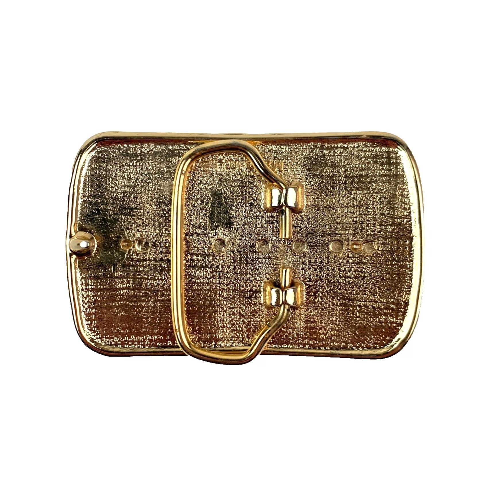 Vintage VINTAGE Unbranded Belt Buckle Western Gold Tone Ornate Made in USA Mens Buckle Store Display Size ONE SIZE - 6 Thumbnail