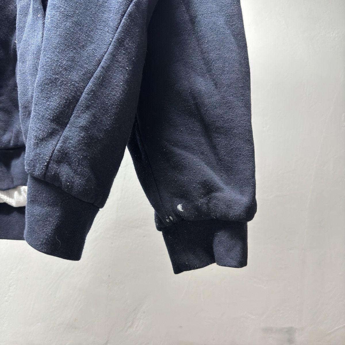 Vintage 90s Thermal Lined Navy Blue Zip Up Hoodie ERD Grunge Faded Size US XL / EU 56 / 4 - 3 Thumbnail