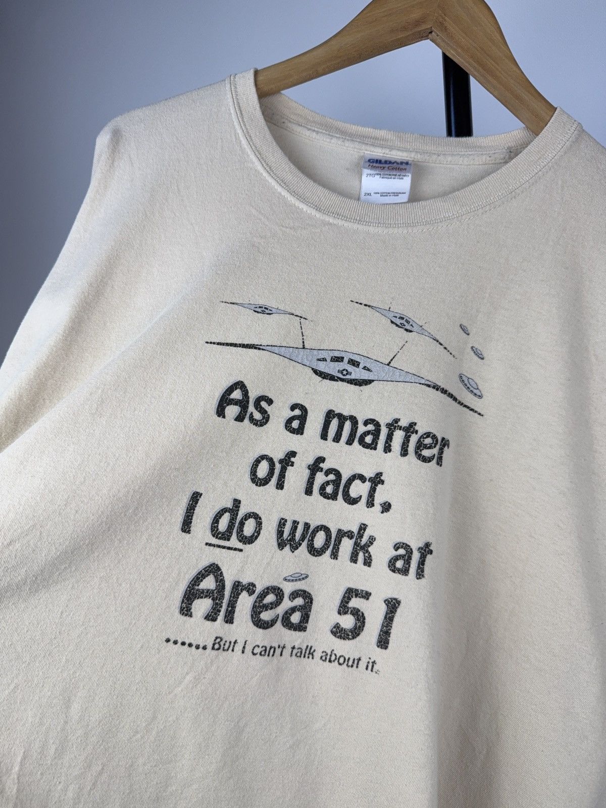 Vintage Vintage 90s Humor Area 51 Military Army B2 Tee Shirt Size US XXL / EU 58 / 5 - 3 Thumbnail