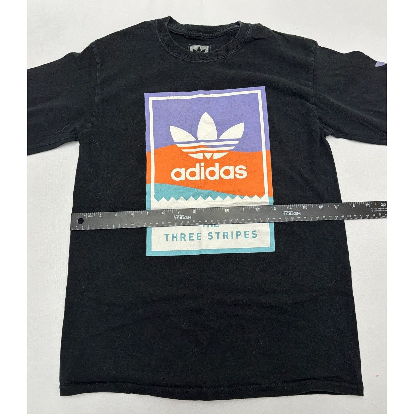 Adidas Size S | ADIDAS Men's Box Logo Long Sleeve Crew Neck T-shirt Size US S / EU 44-46 / 1 - 5 Thumbnail