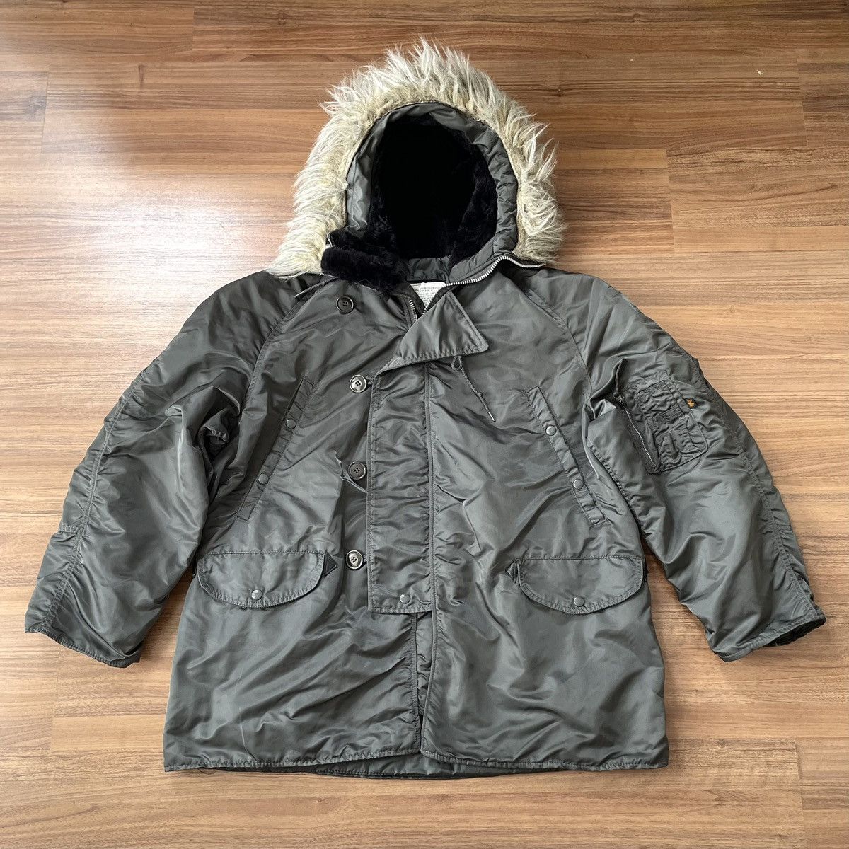 Alpha Industries Vtg Alpha N-3B MIL-J-6279 Cold Weather Parka US Air Force Size US L / EU 52-54 / 3 - 1 Thumbnail