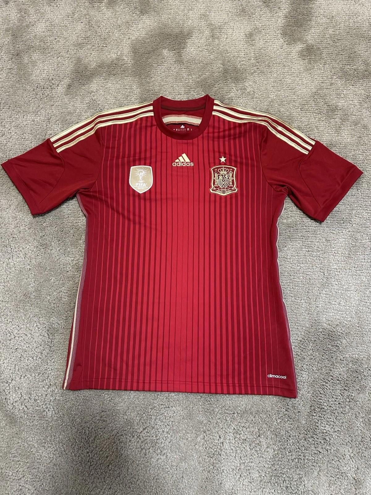 Adidas SPAIN 2014 2015 HOME FOOTBALL SHIRT SOCCER JERSEY ADIDAS M Size US M / EU 48-50 / 2 - 1 Thumbnail