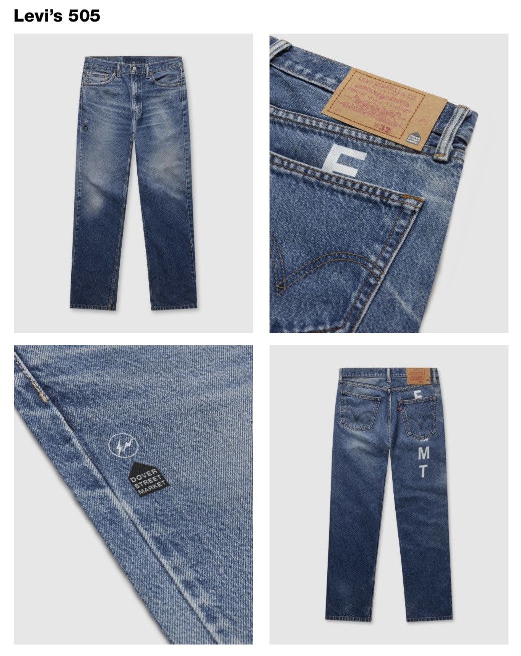 Dover Street Market × Fragment Design × Levi's Vintage Clothing  FragmentXVintageLevis x Dover street market | Grailed