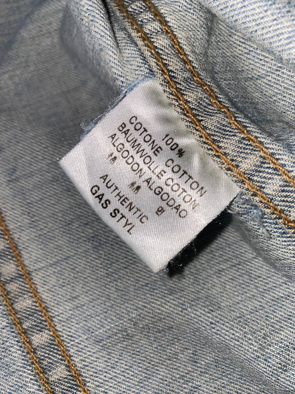 GAS GAS Distressed Denim Biker Jacket Size US M / EU 48-50 / 2 - 16 Thumbnail