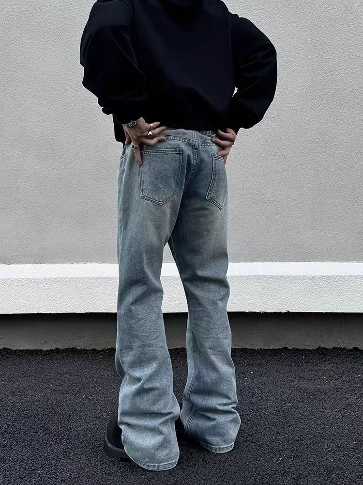 Japanese Brand × Vintage Street Vintage Washed Machete Micro Flare Jeans Size US 28 / EU 44 - 3 Thumbnail