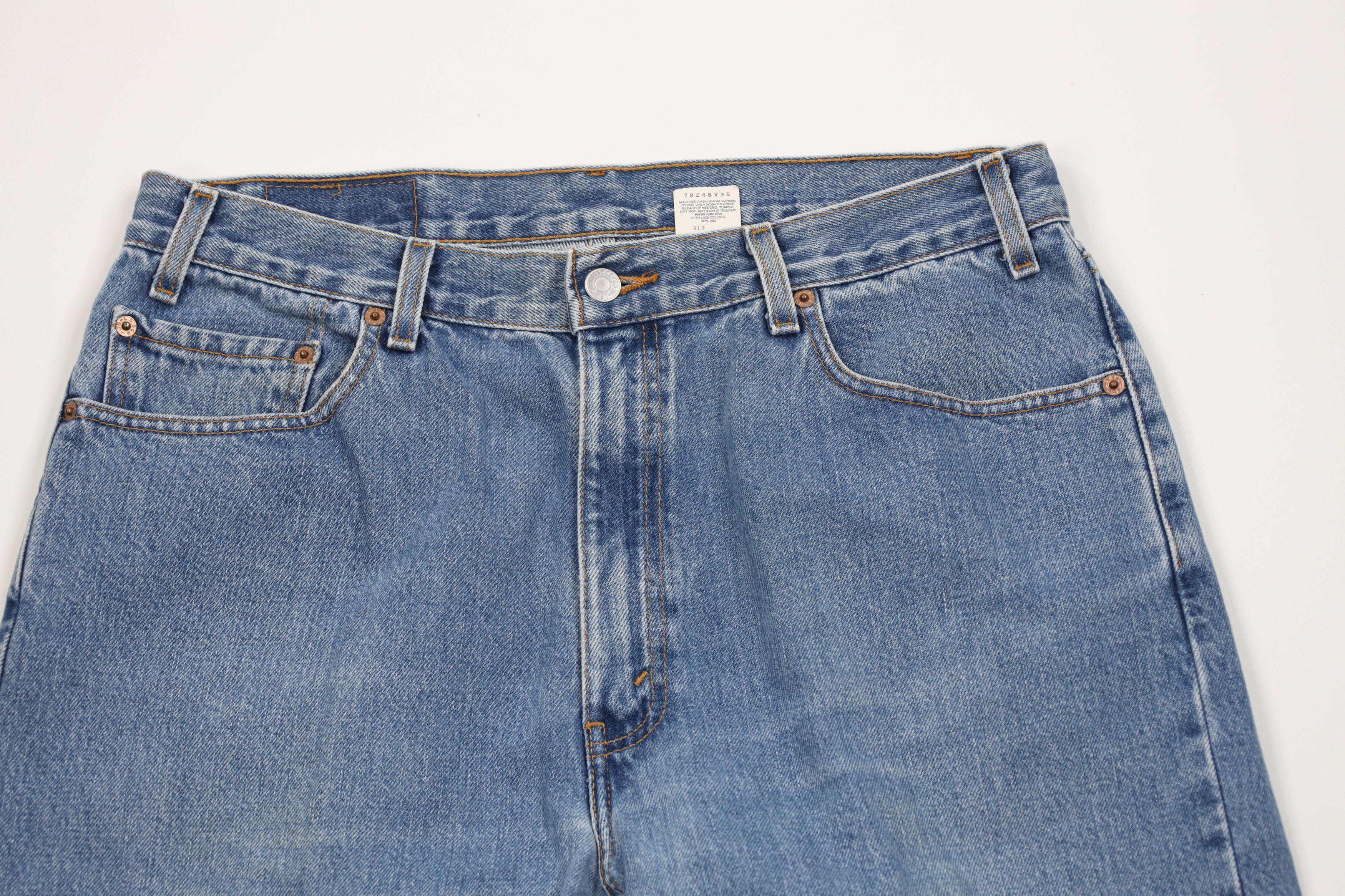 Levi's Vintage Y2K 2001 Levis 505 Regular Straight Leg Denim Jeans Size US 36 / EU 52 - 2 Thumbnail