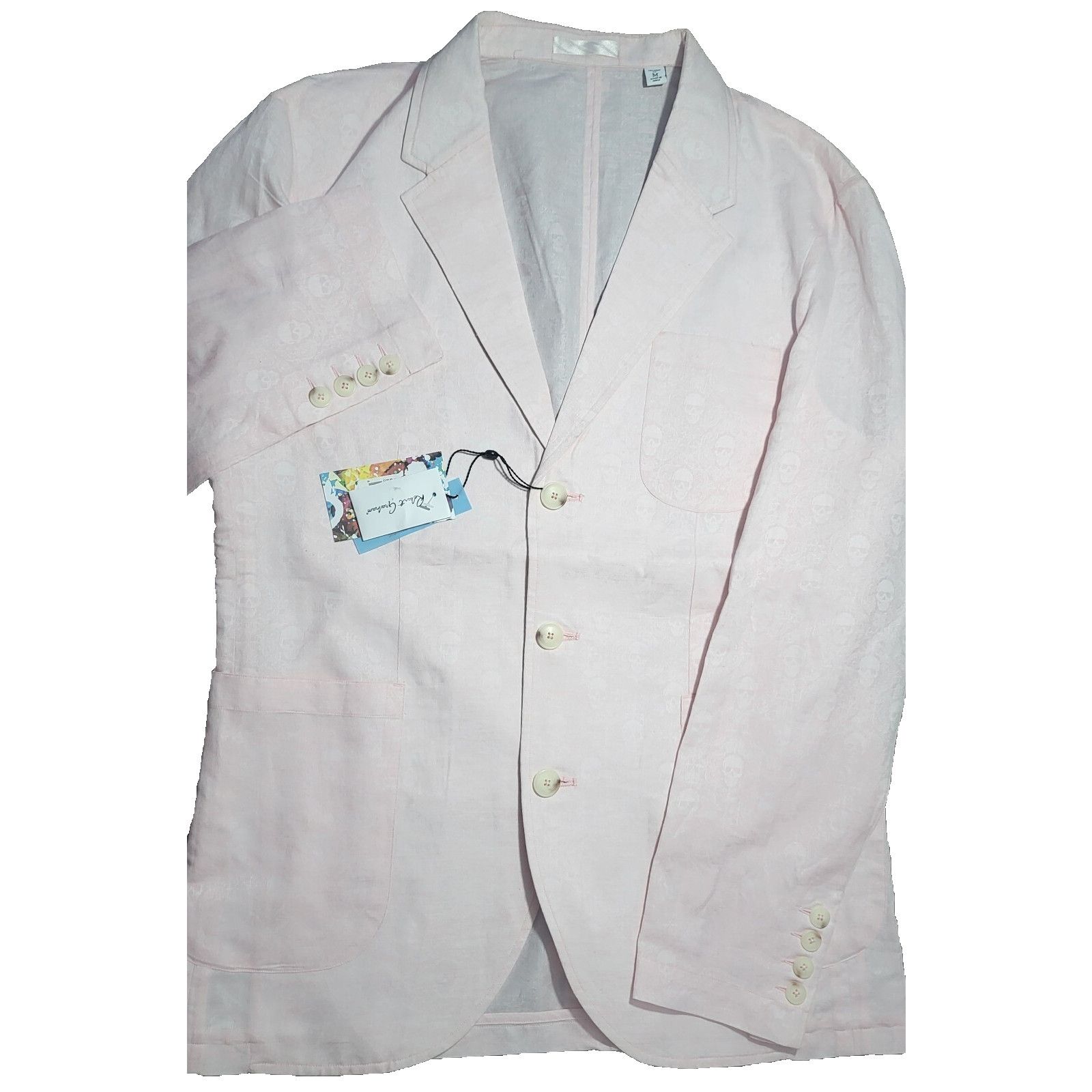 Robert Graham Robert Graham Devon Valley Jacquard Skull Blazer Pink M NWT Size US M / EU 48-50 / 2 - 3 Thumbnail