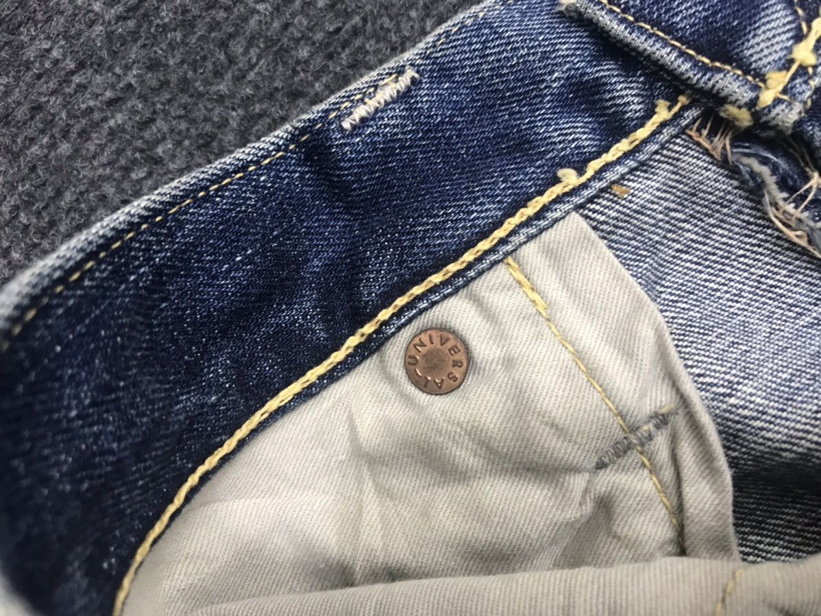 Japanese Brand fin&Sons Japan Distressed Redline Selvedge Jeans Size US 34 / EU 50 - 22 Thumbnail