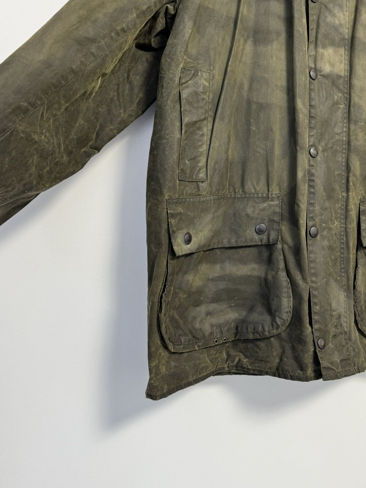 Barbour Vintage Barbour Border Waxed Cotton Mens Jacket Coat Size US XL / EU 56 / 4 - 7 Thumbnail