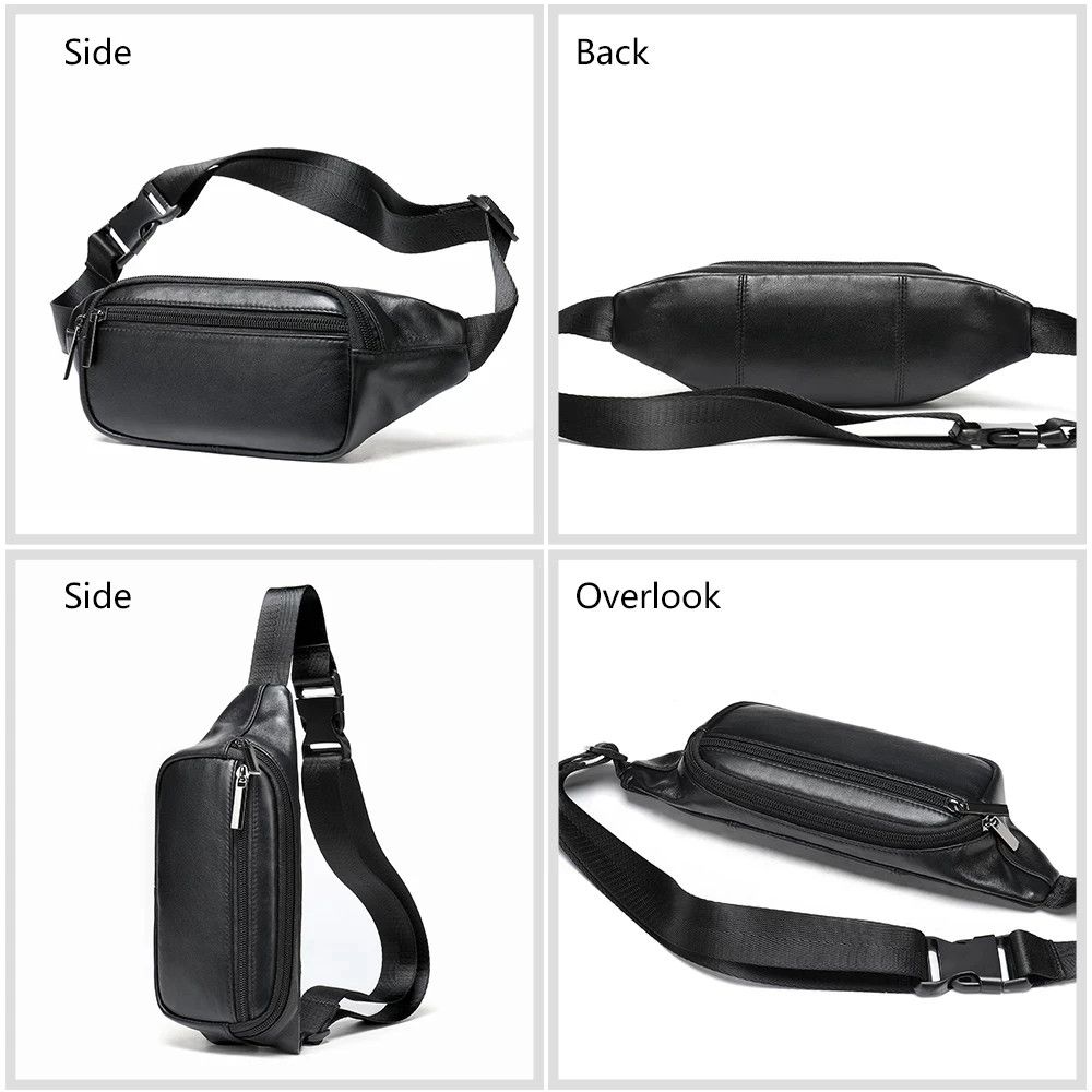 Leather × Vintage Chest Bag 2 Use Genuine Leather Size ONE SIZE - 2 Thumbnail