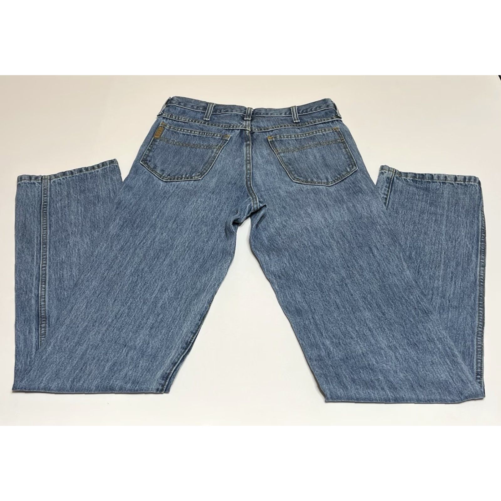 Vintage Cinch Jeans Mens Original Fit 30x38 Blue Denim Western Belt Loops 5-Pocket Medium Wash Slim Straight Vintage: No Mens Size US 30 / EU 46 - 2 Thumbnail
