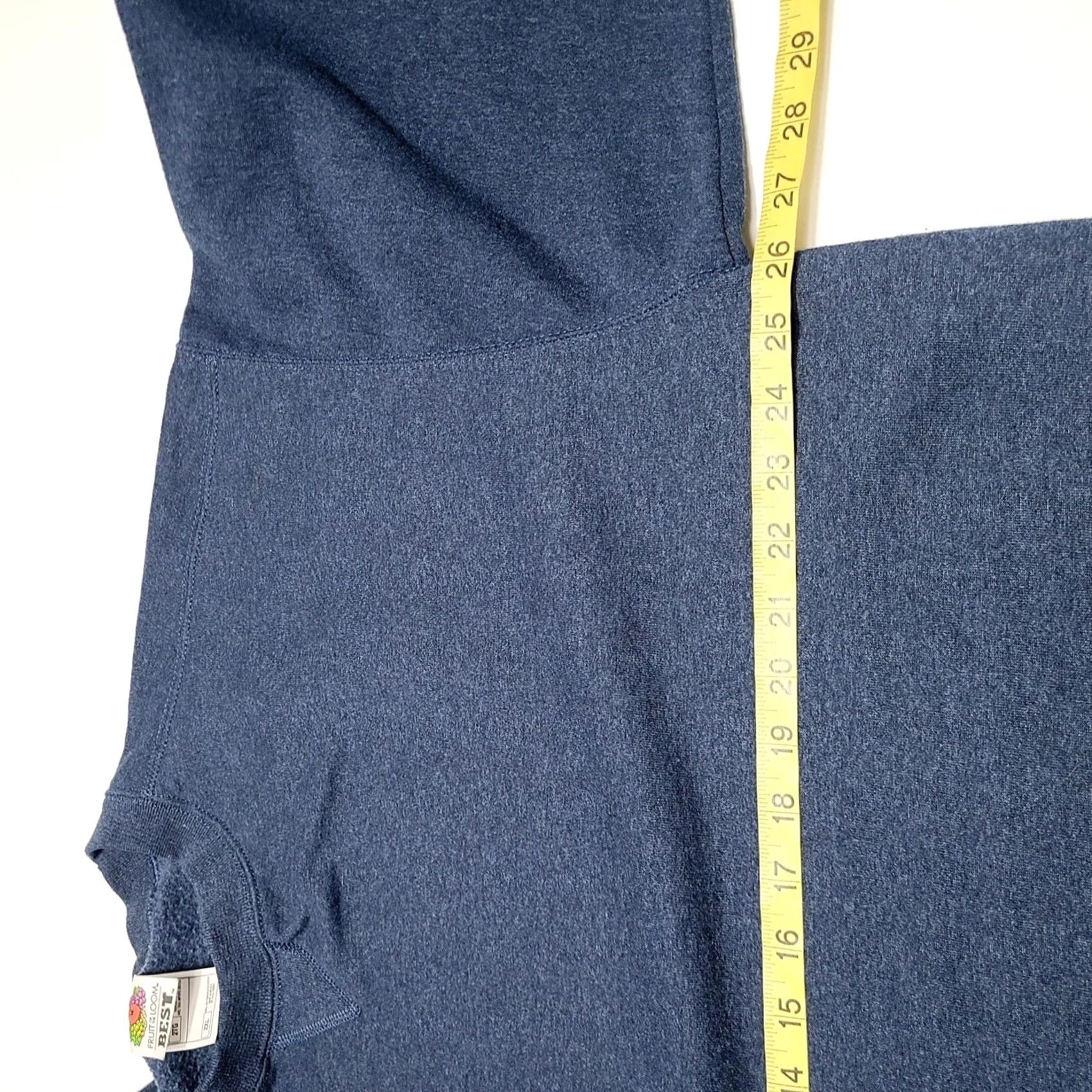 Fruit Of The Loom VINTAGE Fruit Of The Loom Best Sweatshirt Men 2XL Blue Pullover Crew Neck Regular Sweatshirt Mens Blue 2XL Classic Solid Knit Cotton Blend Pullover Size US XXL / EU 58 / 5 - 4 Thumbnail