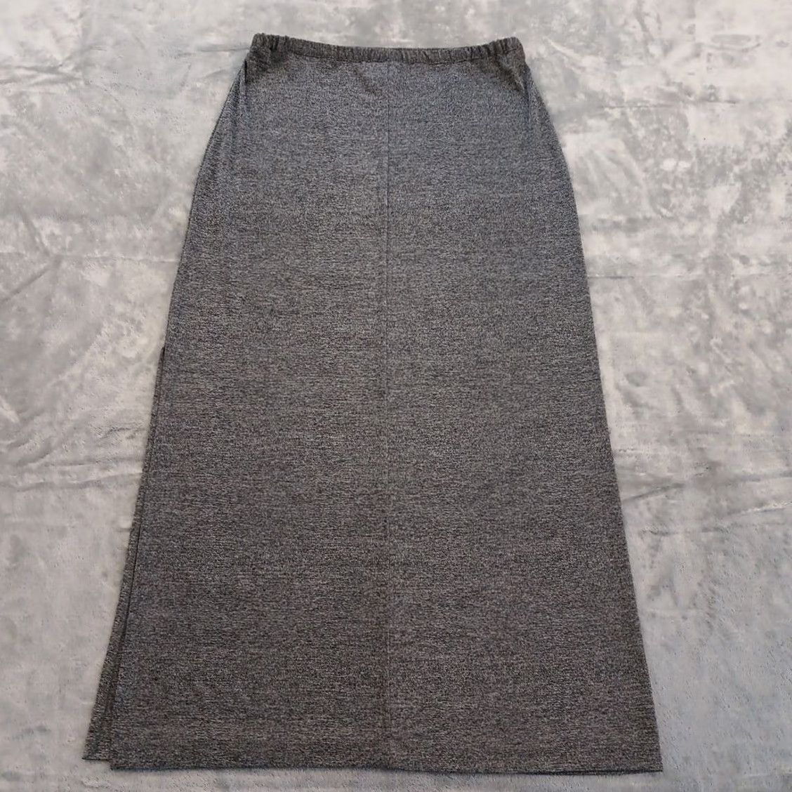 Willi Smith Willi Smith Skirt Long Maxi Gray Pull On Slit Side Elastic Waist Made In USA Women Large L Vintage: No Size 36" / US 14 / IT 50 - 7 Thumbnail
