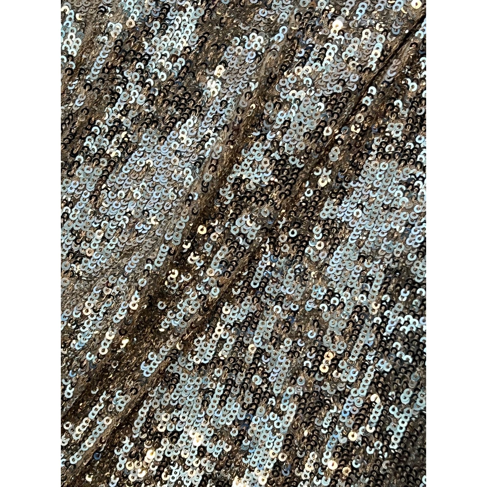 Express Express Silver Sequin High Rise Croppd Wide Leg Pants Wmns S Size 27" / US 4 / IT 40 - 3 Thumbnail