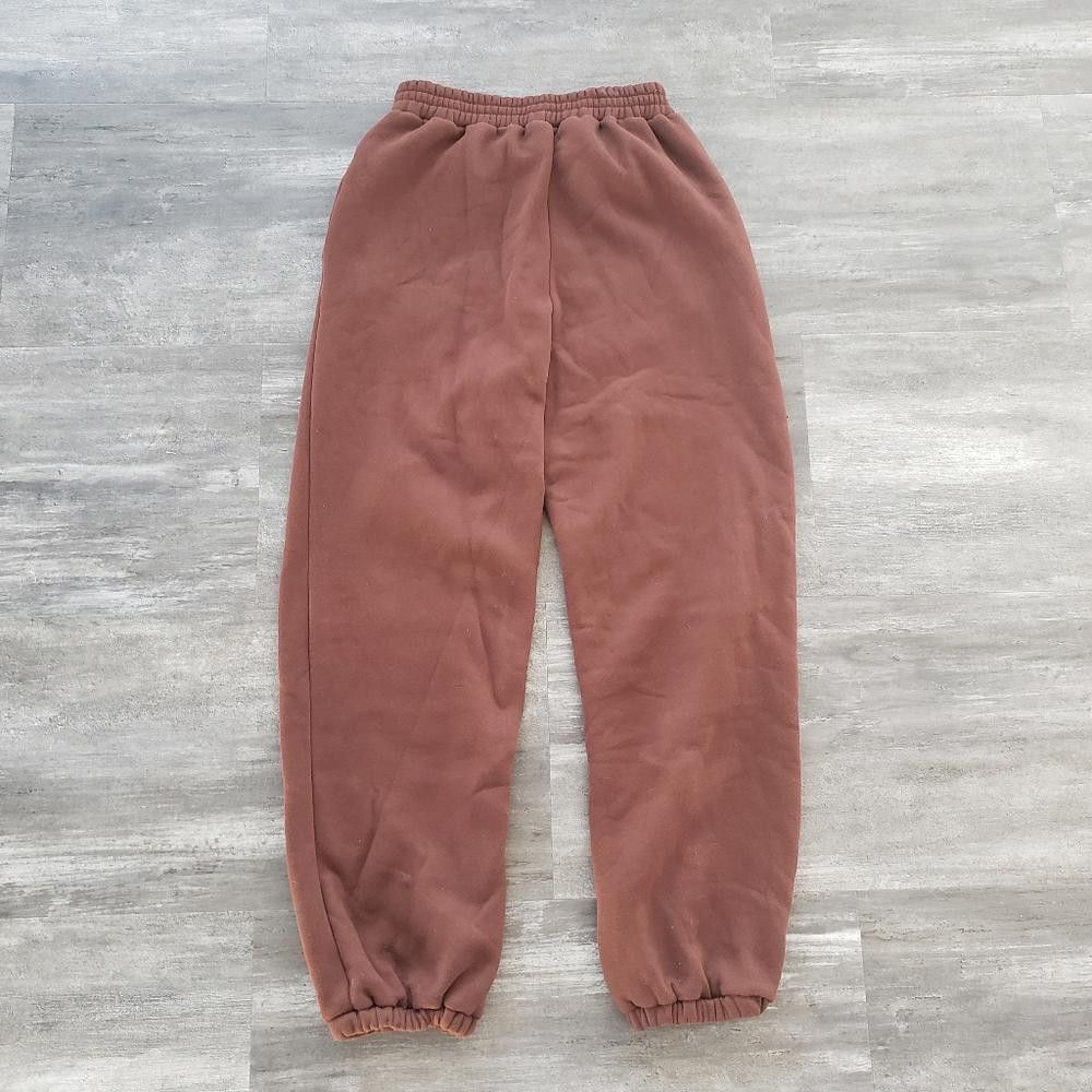 Shein Chocolate Oversized SHEIN Quoted Sweats Size 32" / US 10 / IT 46 - 2 Thumbnail