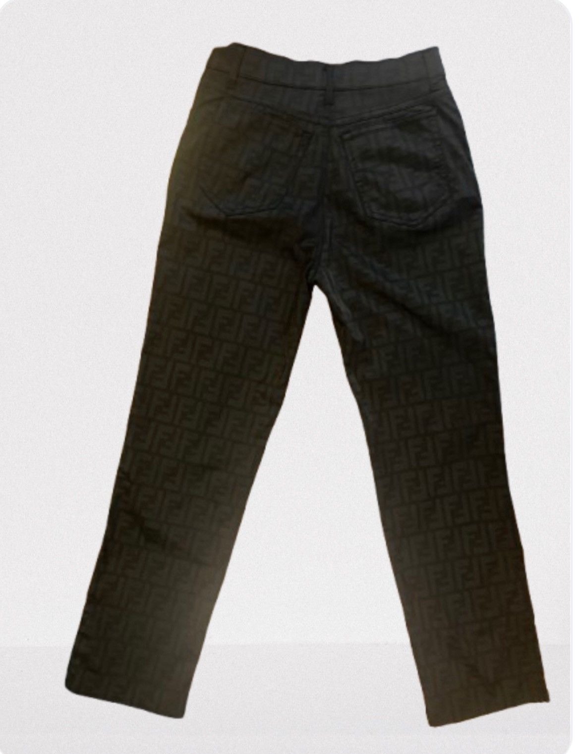 Fendi Fendi FF Slim Pants Y2K Archive Black IT40 / EU 36 Size 27" / US 4 / IT 40 - 2 Thumbnail