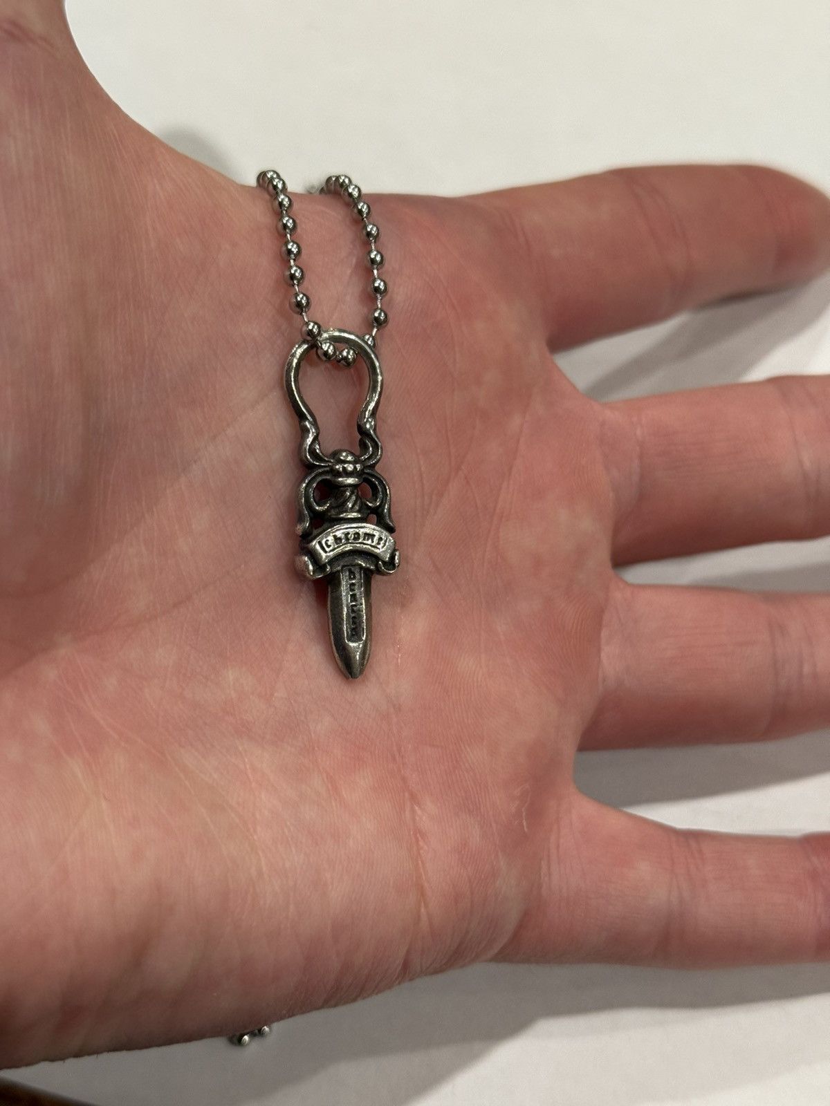 Chrome Hearts CHROME HEARTS #10 SILVER DAGGER PENDANT | Grailed