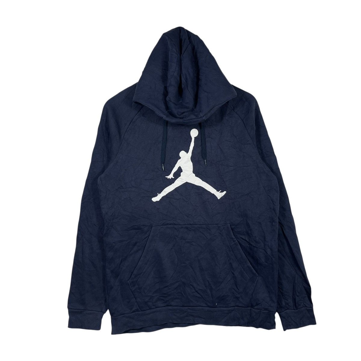 Jordan Brand Jordan Brand Jumpman Big Logo Pullover Hoodie Navy Blue Size US L / EU 52-54 / 3 - 1 Thumbnail