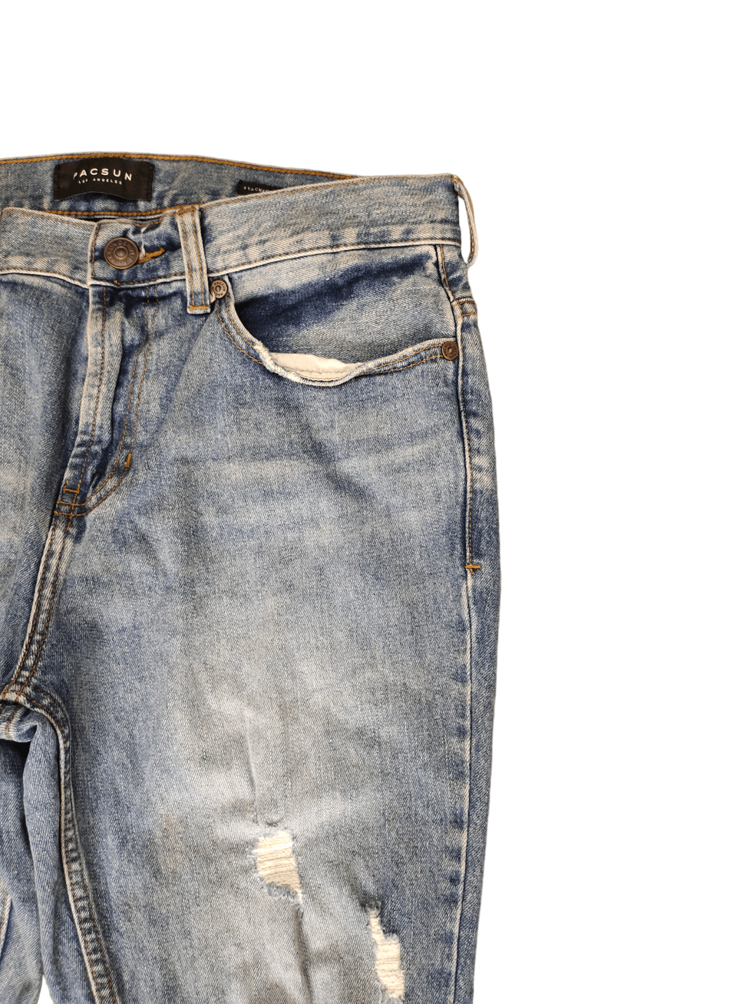 Pacsun Pacsun Stacked Skinny Denim Pants Comfort Stretch Size US 31 - 6 Thumbnail