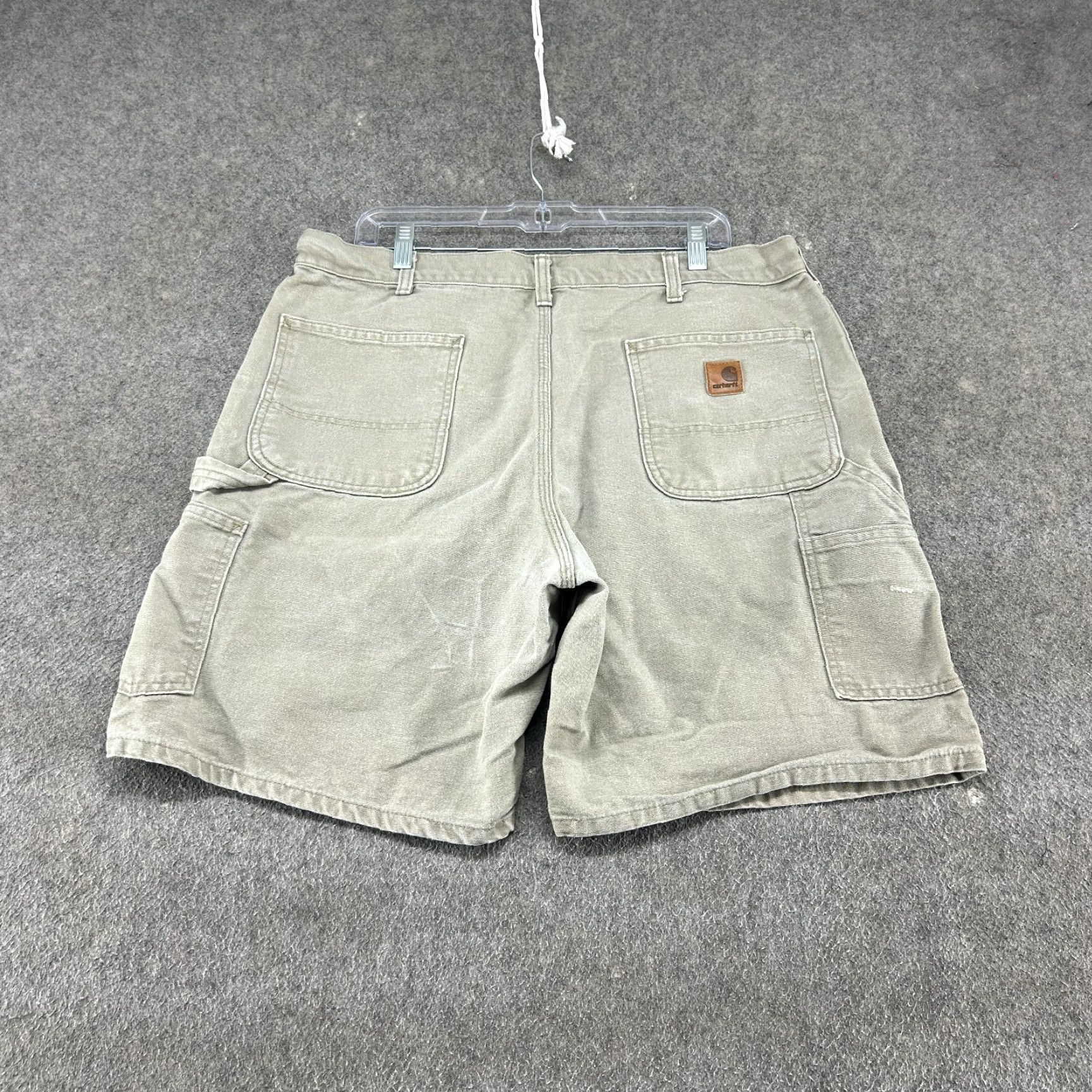 Carhartt VINTAGE Carhartt Shorts Mens 38 Brown Tan Carpenter Original Fit Canvas Workwear Size US 38 / EU 54 - 6 Thumbnail