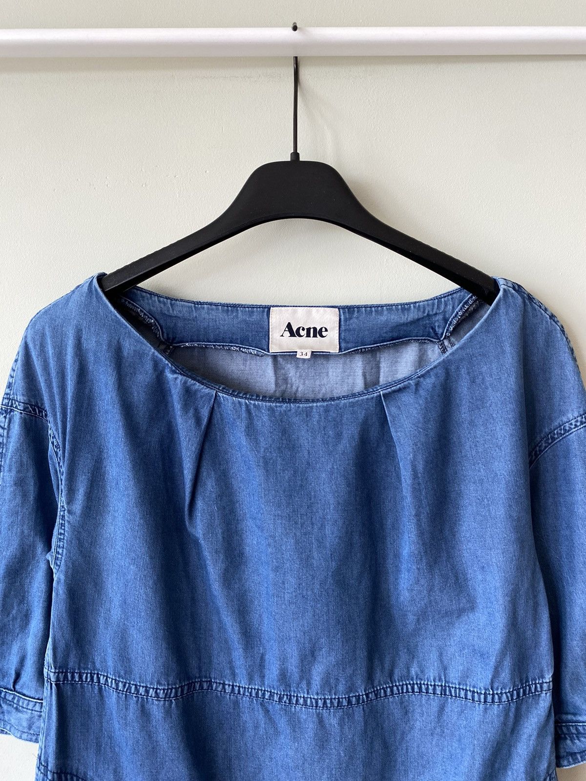 Acne Studios Acne Studios Blackout Dress A/W 2008 denim style dress Size XS / US 0-2 / IT 36-38 - 3 Thumbnail