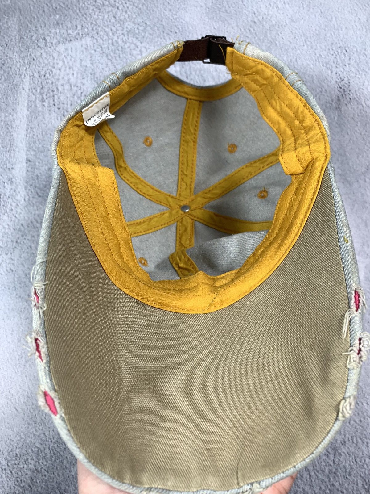 Other Vintage Y2K Rhinestones faded japan distressed jeans cap Size ONE SIZE - 6 Thumbnail