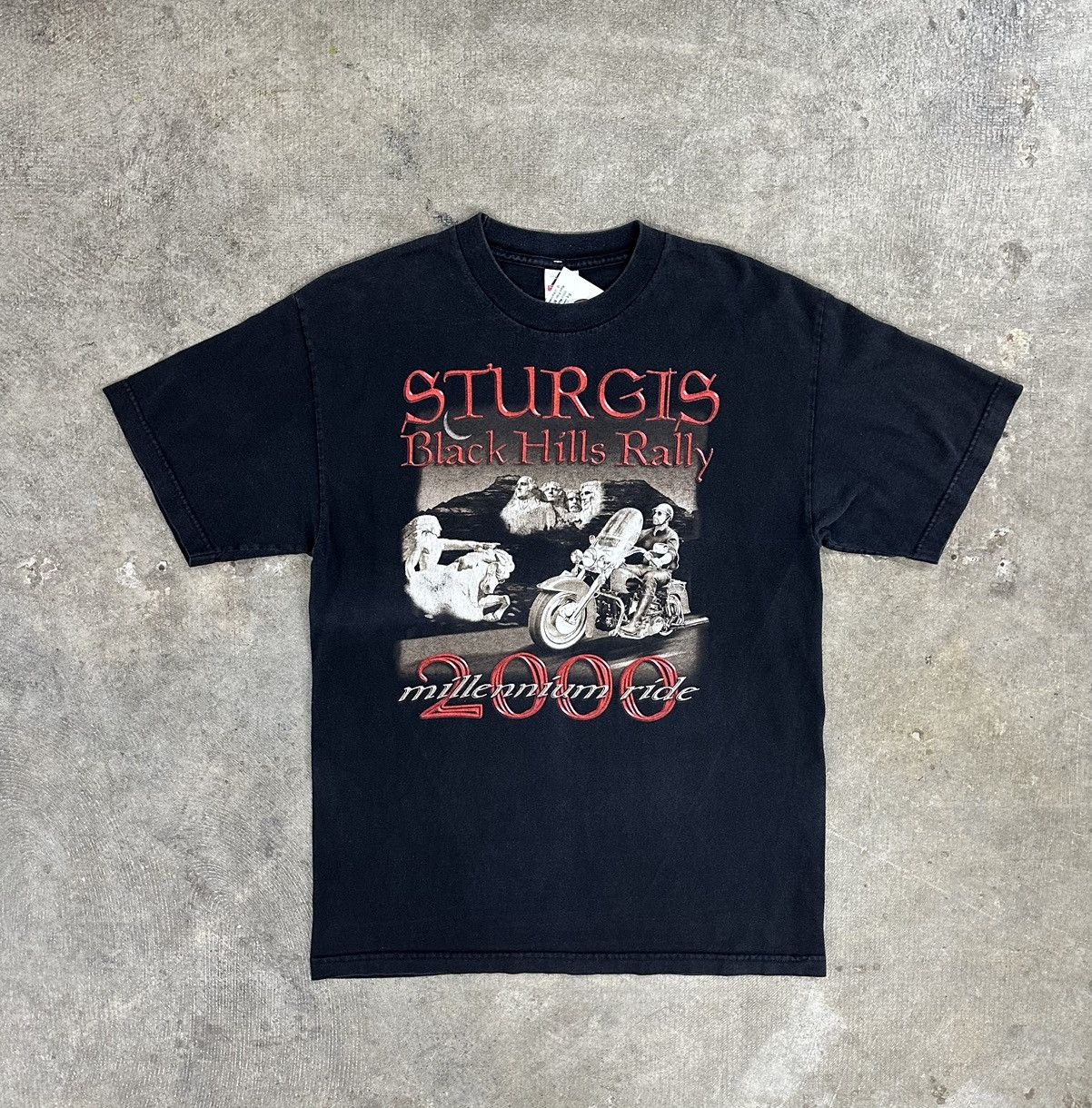 Harley Davidson × Vintage Vintage 2000 Sturgis Black Hills Rally Biker T-Shirt Size US L / EU 52-54 / 3 - 1 Thumbnail