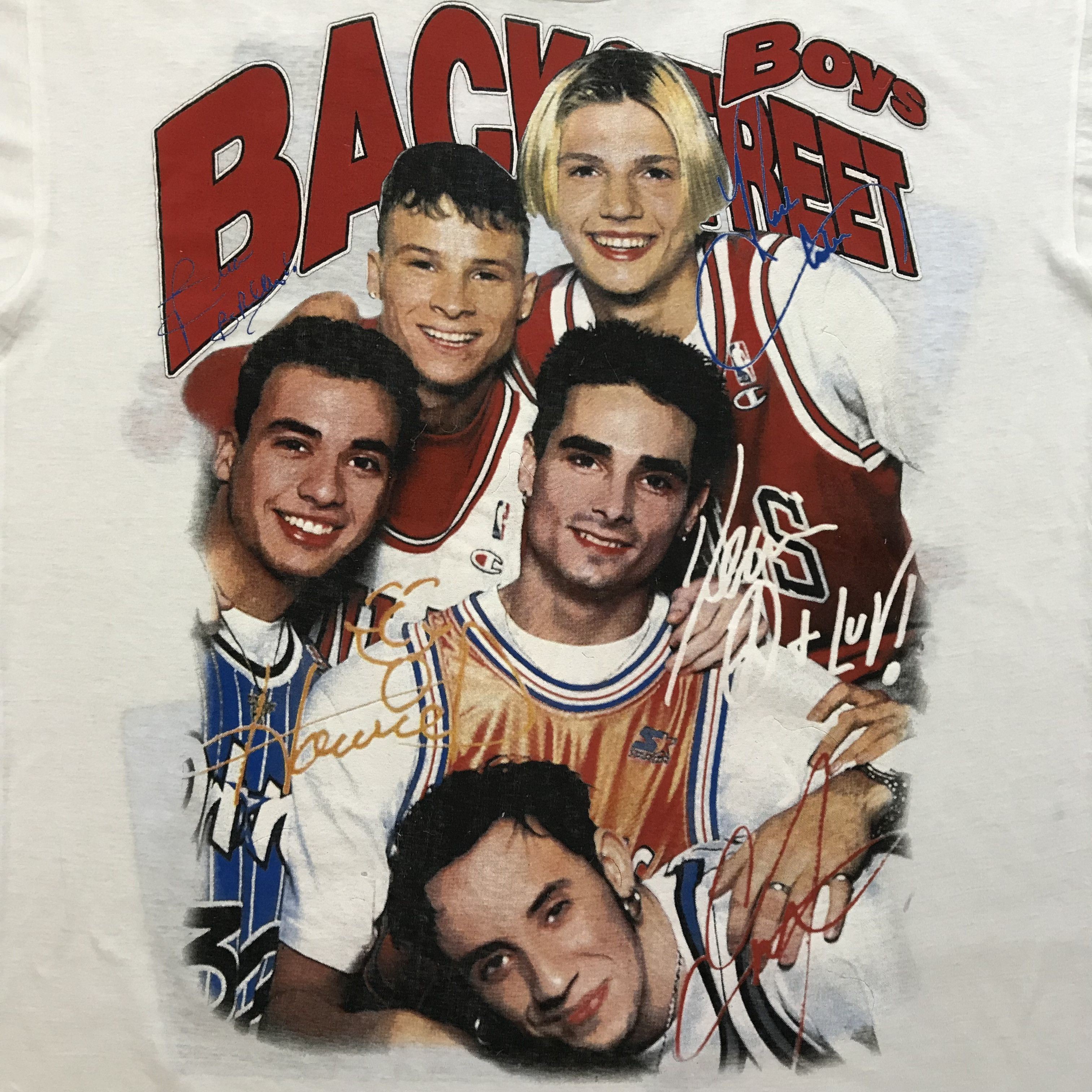 Band Tees BACKSTREET BOYS 1999 Vintage T-Shirt Tee Rare 90s R&B HipHop Size US XL / EU 56 / 4 - 5 Thumbnail