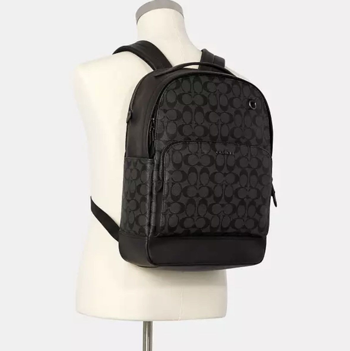 Black Coach deals Canvas Backpack Monogram