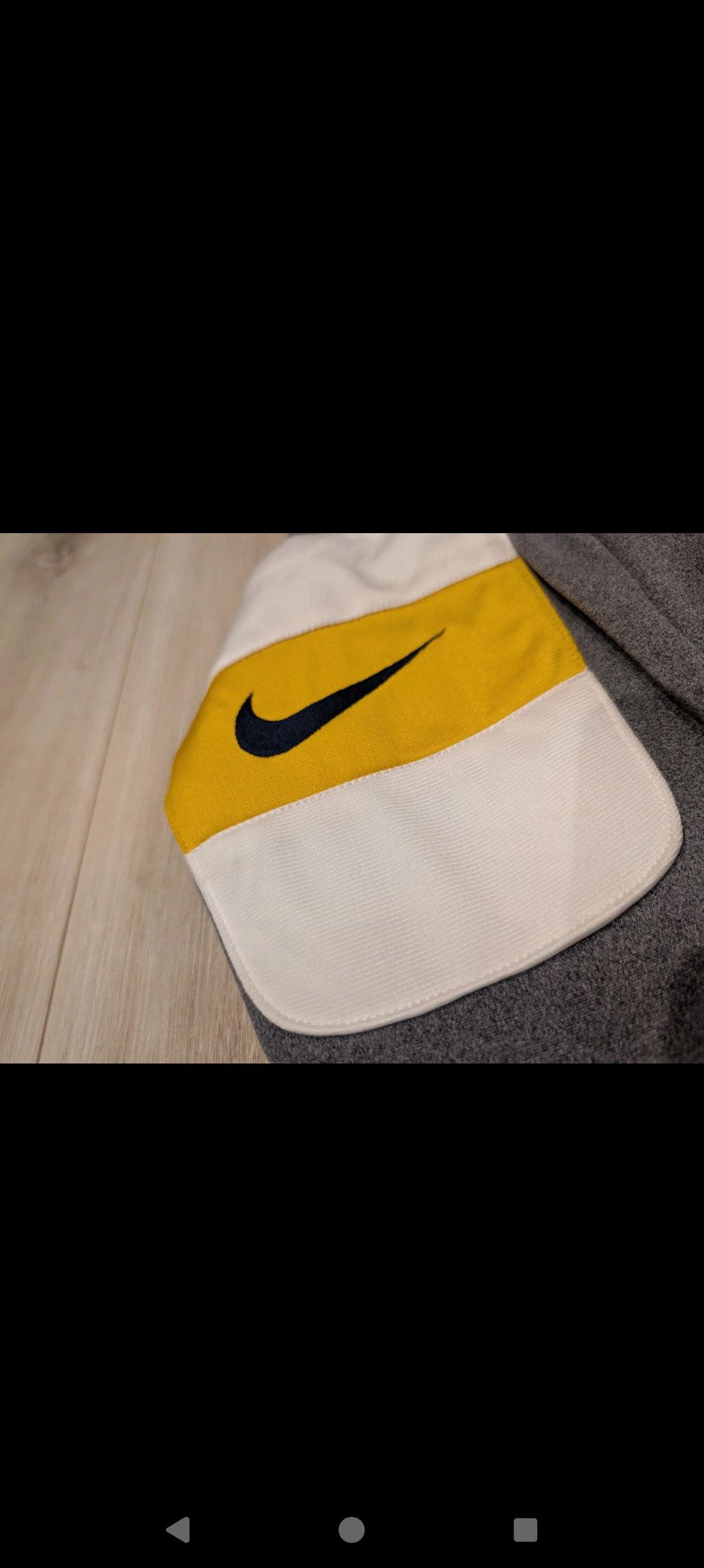 Nike × Vintage Nike Vintage 1990's Navy, White, Grey & Yellow Size US L / EU 52-54 / 3 - 9 Thumbnail
