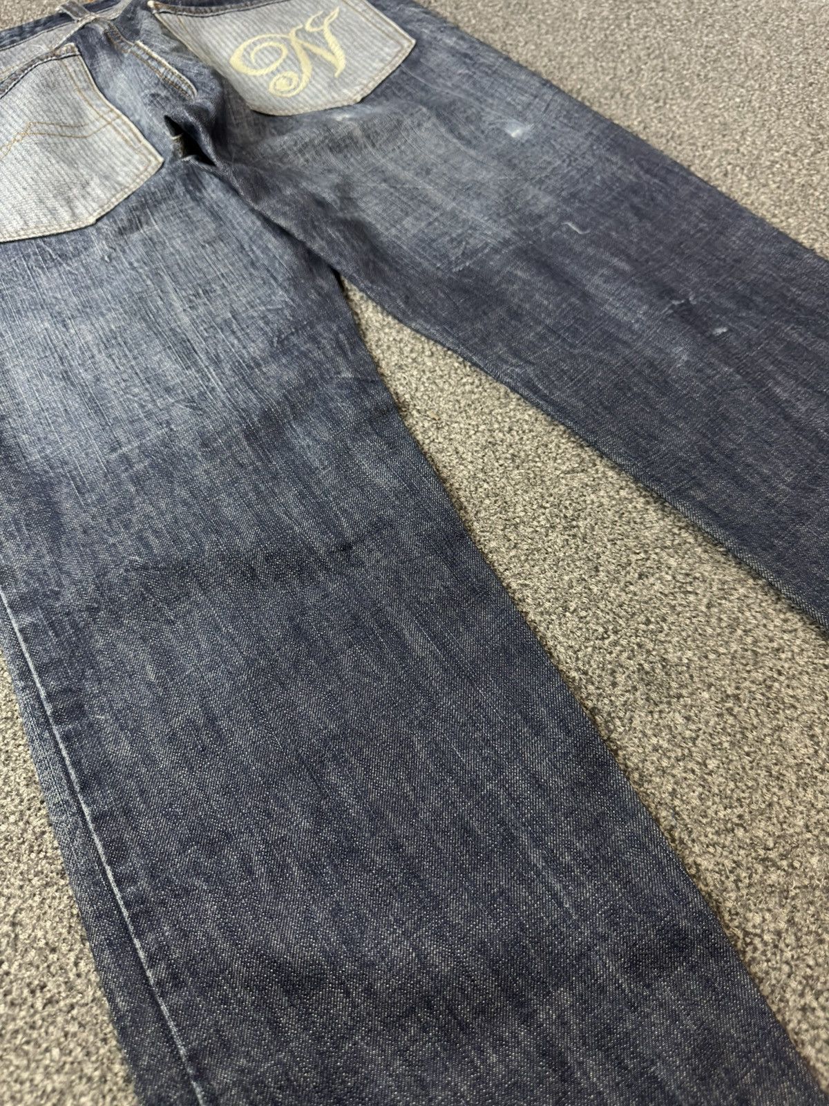 Fashion Victim Archive Japanese Denim Thinun Distressed Grunge Y2K Jeans Size US 30 / EU 46 - 11 Thumbnail
