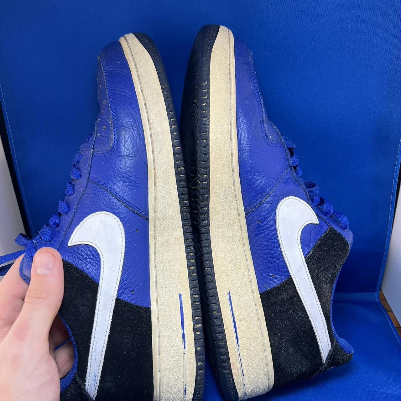 Nike Nike Air Force 1 Sneakers - Blue & Black - Classic 11.5 Size US 11.5 / EU 44-45 - 5 Thumbnail
