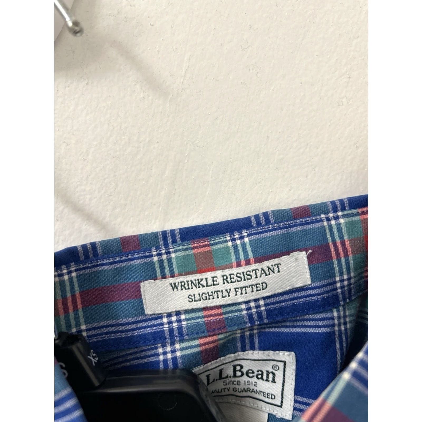 Vintage VINTAGE LL Bean Shirt Mens Sz M Blue Kennebunk Sport Slightly Fitted Oxford Plaid 287889 Size US M / EU 48-50 / 2 - 6 Thumbnail