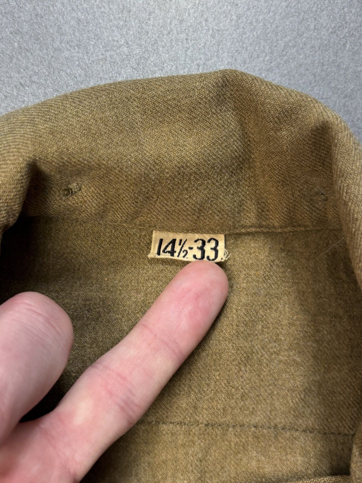 Vintage True Vintage Wool Overshirt Military Button-Up Longsleeve S Size US S / EU 44-46 / 1 - 5 Thumbnail